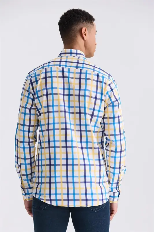 Saks Slim Fit Yaka Düğmeli Gömlek - 4