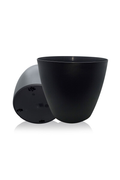 Saksı Siyah Tekerlekli 48 litre - Siyah - MELKAN HOME (1)