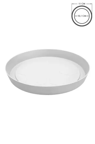 Saksı Tabağı 11cm Yalı Vaha Tabak No2 Kirli Beyaz Serinova Saksısı Altlığı 2 Numara Plastik-BEYAZ2 