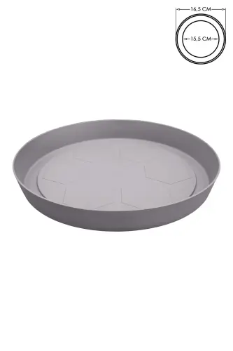 Saksı Tabağı 16,5cm Yalı Vaha No4 Tabak Mocha Serinova Saksısı Altlığı 4 Numara Plastik-MOCHA4 