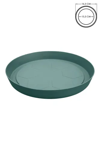 Saksı Tabağı 16,5cm Yalı Vaha No4 Tabak Yeşil Serinova Saksısı Altlığı 4 Numara Plastik Altlık-YEŞİL4 