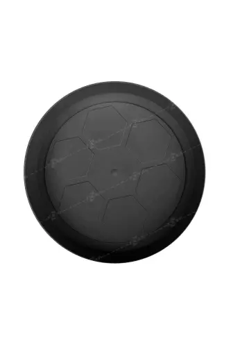 Saksı Tabağı 20cm Yalı Vaha No5 Tabak Antrasit Serinova Saksısı Altlığı 5 Numara Plastik Altlık-20cm Gri - 3