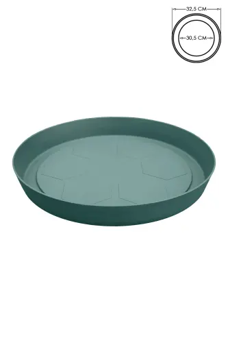 Saksı Tabağı 32,5cm Yalı Vaha No7 Tabak Yeşil Serinova Saksısı Altlığı 7 Numara Plastik Altlık - 32,5cm Yeşil - 1