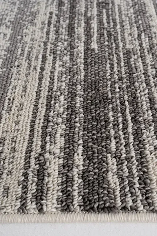 Sakura 2206 Grey Hav Non-Shedding Ethnic Patterned Modern Woven Boucle Living Room Rug-Grey 9 - 7