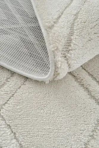 Sakura 2209 Cream Hav Non-shedding Ethnic Patterned Modern Woven Boucle Living Room Carpet Sss-Cream 5 - COOL HALI (1)