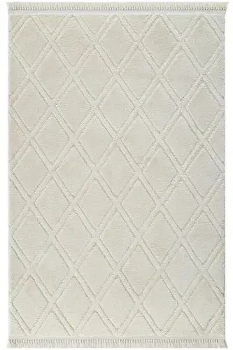 Sakura 2209 Cream Hav Non-shedding Ethnic Patterned Modern Woven Boucle Living Room Carpet Sss-Cream 5 - 3