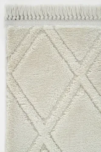 Sakura 2209 Cream Hav Non-shedding Ethnic Patterned Modern Woven Boucle Living Room Carpet Sss-Cream 5 - 5