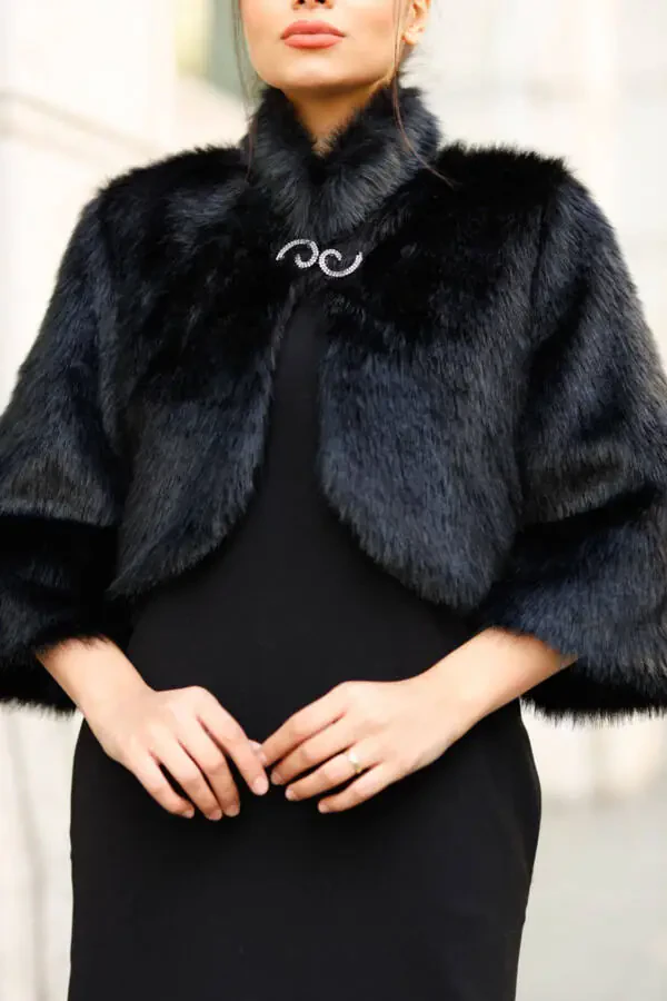 Шаль невесты, мех, куртка, меховая куртка невесты - 4