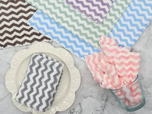 Салфетки из микрофибры HFGBLG, безворсовые чистящие тряпки, 10 шт., быстросохнущие тряпки для мытья посуды, супервпитывающие кухонные полотенца для мытья посуды, 30 х 30 см, разные цвета. - 7