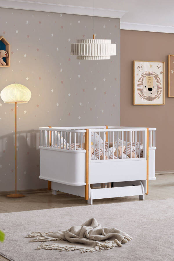 Sallanadigan MDF Beshik, Bella O'sayotgan Beshik 90x120 - B - 1