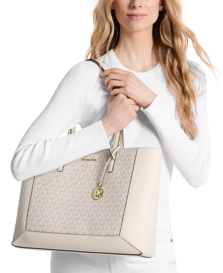 Sallie Logo Large East West Tote Van/cream - 2