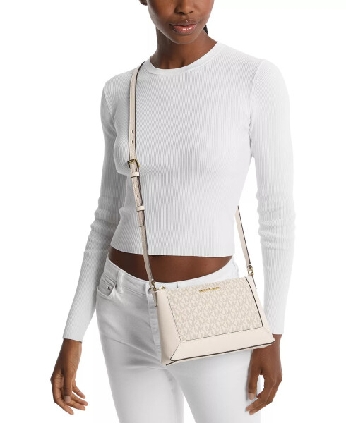 Sallie Logo Medium Crossbody Bag Van/cream - 2