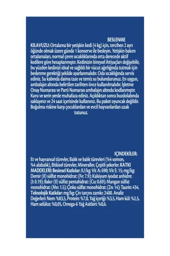 Salmon and Trout Cat Wet Food Canned 400 gr - 3