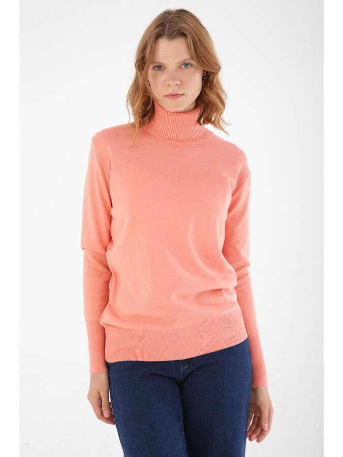 Salmon Fisherman's Rib Knit Short Cardigan - 10