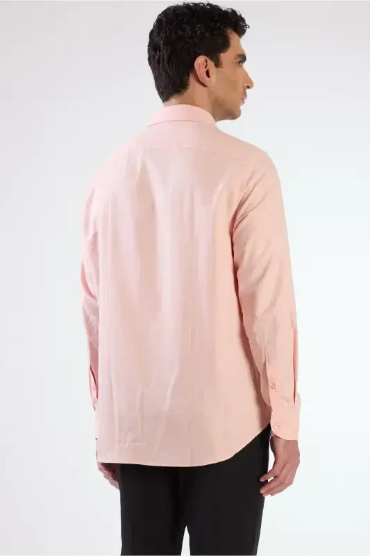 Salmon Men's Regular Fit Oxford Brent Button-Down Long Sleeve Shirt - 94837 - 3