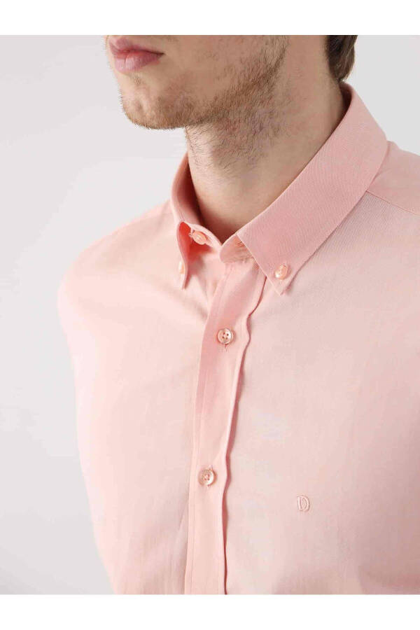 Salmon Men's Regular Fit Oxford Brent Button-Down Long Sleeve Shirt - 94837 - 12