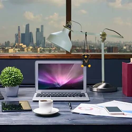 Salqin mashina yuk mashina narsalari Avtomobil oynasi osilgan Kulgili tebranish Qora o'rdak Mashina osilgan o'rdak Erkaklar uchun Mashina aksessuarlari Dashboard bezaklari Orqa ko'rinish oynasi kerakli narsalar Hippi sovg'alari Erkak bezagi - 6