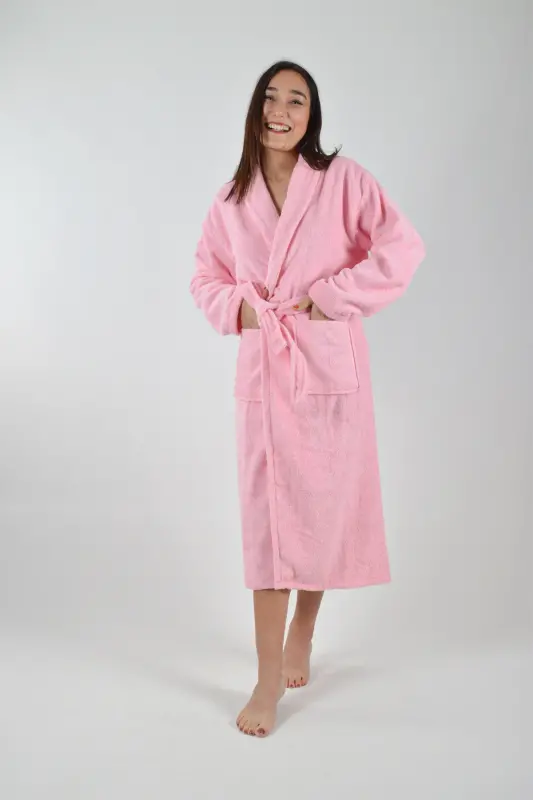 ŞALYAKA BORNOZ 1 ADET - Pembe - 3