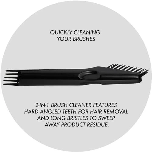 Sam Villa 2-In-1 Professional Hair Brush Cleaner Tool For All Hair Brush Types - 7