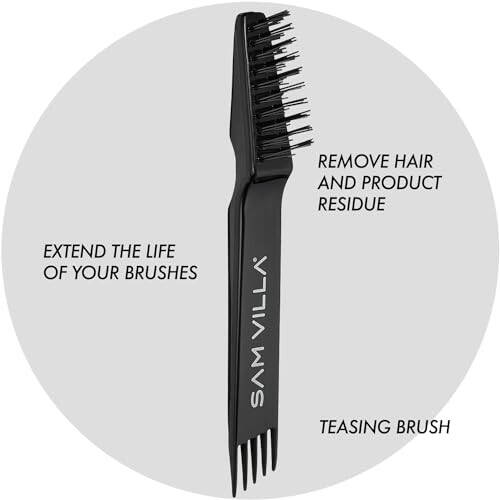 Sam Villa 2-In-1 Professional Hair Brush Cleaner Tool For All Hair Brush Types - 6