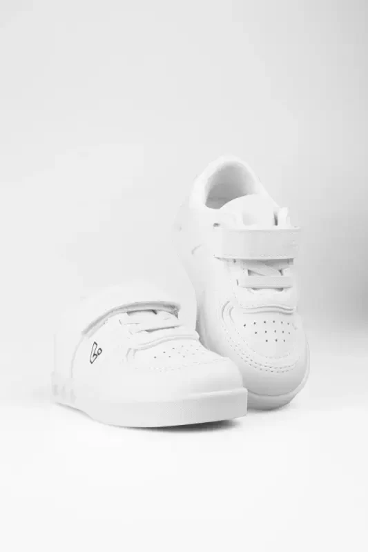 Sam Yorug'likli Unisex Chaqaloq va Bolalar Oq Krossovkalari - 4