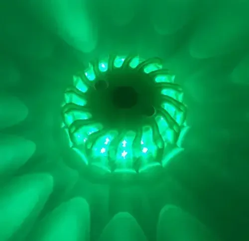 SAMDO Waterproof 9 Patterns Emergency Car Flares, Emergency Warning Light, Roadside Safety Lights CR123A (White) - 5