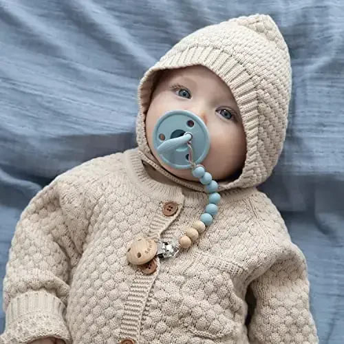 SAMiGO Silicone So‘rg‘ich Klipslari Bolalar uchun Paci Binky Klipslari - 2 dona - 6
