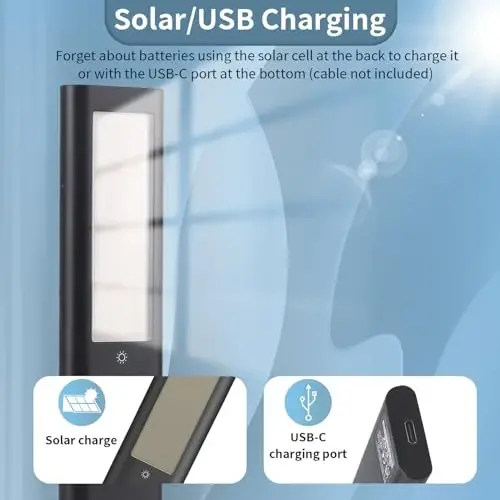 Rechargeable Solar Remote Replacement for Samsung Smart TV, Solarcell, USB-C/Type C Fast Charging, Voice&BT, Compatbile with Samsung Remote Control for Smart TV 2025-2018 