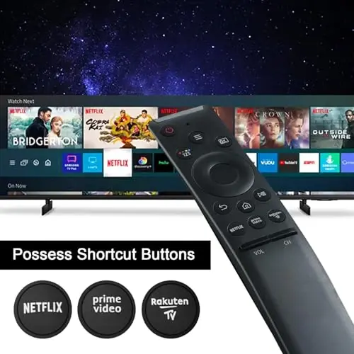 New Universal Remote Replacement for Samsung Smart TV remotes LCD LED UHD QLED TVs, with 3 Hotkeys Buttons - 2