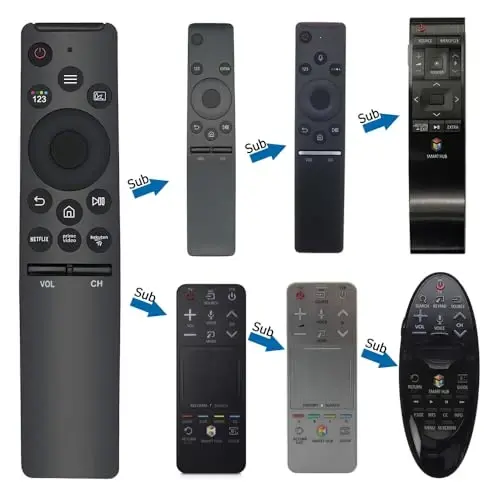 New Universal Remote Replacement for Samsung Smart TV remotes LCD LED UHD QLED TVs, with 3 Hotkeys Buttons - 6