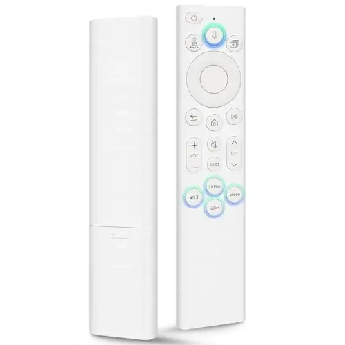 Universal Replacement Voice Remote Control for Samsung Smart TVs 2019-2026 | Voice remote for 2019-2026 Samsung TVs (voice-ready), works QLED/Frame/Serif, replaces BN59-01385, easy pairing, durable ABS - OMAIC