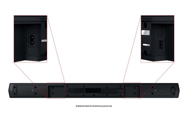 SAMSUNG B-Serisi 4.1.CH Subwoofer'lı Soundbar ve Arka Hoparlörler, Bluetooth, HW-C47M/ZA 2023 - 4