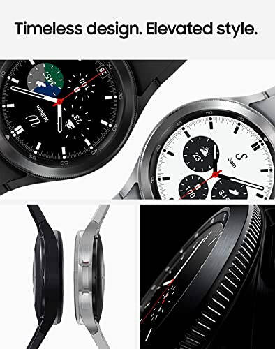 Samsung Electronics Galaxy Watch 4 Classic 46mm Akıllı Saat, EKG Monitörü, Sağlık Fitness Koşusu Uyku Döngüleri GPS Düşme Algılama Bluetooth ABD Sürümü, Siyah (Yenilenmiş) - 6