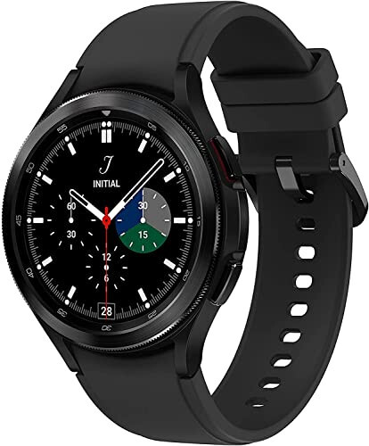 Samsung Electronics Galaxy Watch 4 Classic 46mm aqlli soat, EKG monitori, sog'liqni saqlash, fitness, yugurish, uyqu tsikllari, GPS, yiqilishni aniqlash, Bluetooth, AQSh versiyasi, qora (yangilangan) - 1