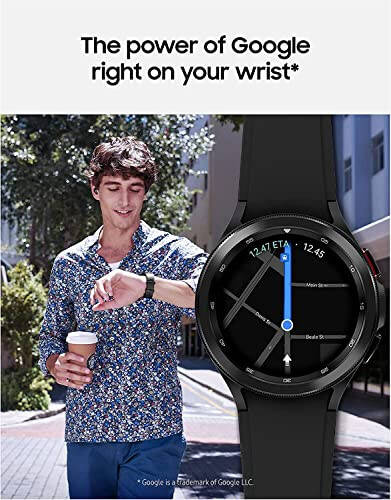 Samsung Electronics Galaxy Watch 4 Classic 46mm aqlli soat, EKG monitori, sog'liqni saqlash, fitness, yugurish, uyqu tsikllari, GPS, yiqilishni aniqlash, Bluetooth, AQSh versiyasi, qora (yangilangan) - 7