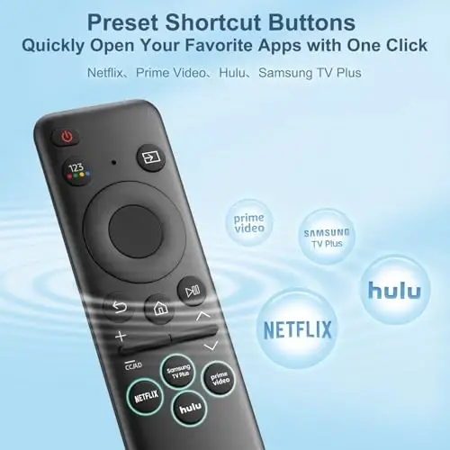 Replacement Remote Control for Samsung-Frame-TV-Remote,for Samsung Smart QHD Crystal UHD Neo QLED OLED 4K 8K Series Smart TVs,Without Voice Function - 4