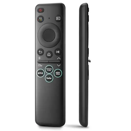 Samsung-Frame-TV-Remote uchun o'zgartirilgan masofadan boshqarish pulti, Samsung Smart QHD Crystal UHD Neo QLED OLED 4K 8K Series Smart televizorlari uchun, ovozsiz funksiyasiz 