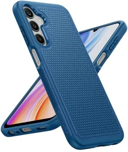 FNTCASE for Samsung Galaxy A25 Case: Galaxy A25 5G Phone Case Dual Layer Protective Phone Cover Rugged Full Body Drop Protection Shockproof Phone Case (Blue) 