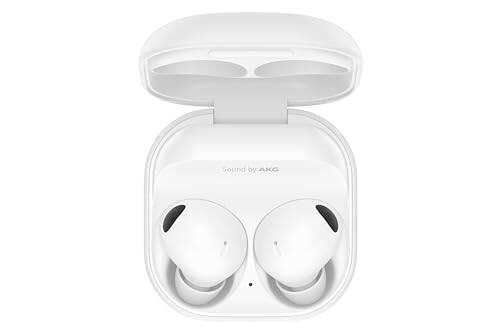 SAMSUNG Galaxy Buds 2 Pro Беспроводные Bluetooth-наушники, шумоподавление, Hi-Fi звук, 360 аудио, удобная посадка в ухе, HD-голос, водонепроницаемость IPX7, белый [американская версия, 1 год гарантии от производителя] - 1