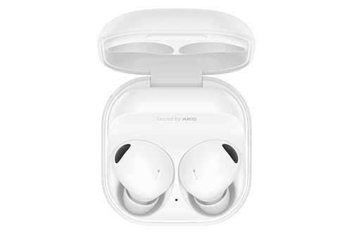 SAMSUNG Galaxy Buds 2 Pro Haqiqi Simsiz Bluetooth Quloqchinlari, Shovqinni Bekor Qilish, Hi-Fi Ovoz, 360 Audio, Qulay Quloq ichiga Sig'adigan, HD Ovoz, IPX7 Suvdan Himoya, Oq [AQSh Version, 1 Yil Ishlab Chiqaruvchi Kafolati] - SAMSUNG