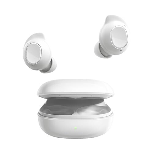SAMSUNG Galaxy Buds FE Haqiqi Simsiz Bluetooth Quloqchinlari, Qulay va Ishonchli Quloq ichiga O'rnatish, Avtomatik Ovozni O'zgartirish, Teginish Boshqaruvi, O'rnatilgan Ovozli Yordamchi, Oq [AQSh Versiyasi, 1 Yil Ishlab Chiqaruvchi Kafolati] - SAMSUNG (1)
