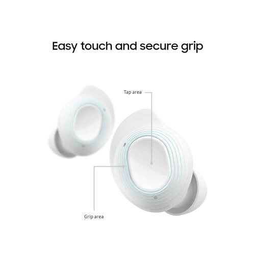 SAMSUNG Galaxy Buds FE Haqiqi Simsiz Bluetooth Quloqchinlari, Qulay va Ishonchli Quloq ichiga O'rnatish, Avtomatik Ovozni O'zgartirish, Teginish Boshqaruvi, O'rnatilgan Ovozli Yordamchi, Oq [AQSh Versiyasi, 1 Yil Ishlab Chiqaruvchi Kafolati] - 6