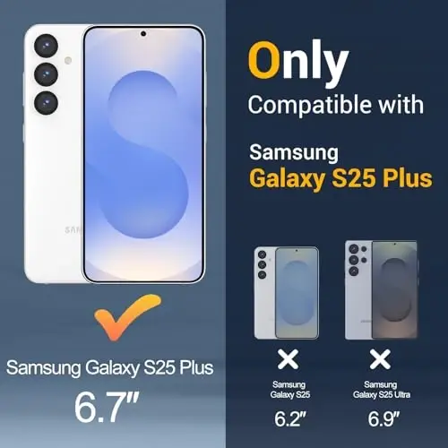 Temdan for Samsung Galaxy S25 Plus Case,Slim Silky-Soft Touch Translucent Matte Sleeve Case, Blue - 2