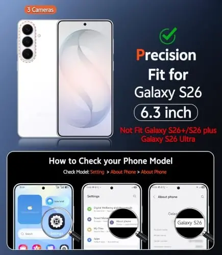 Samsung Galaxy S26 Kılıfı: Şeffaf Sararma Yapmayan Manyetik Askeri Sınıf Düşme Korumalı Cep Telefonu Kapağı, Magsafe Uyumlu - Dayanıklı Darbeye Dayanıklı Koruyucu Tampon Şeffaf Telefon Kılıfı 