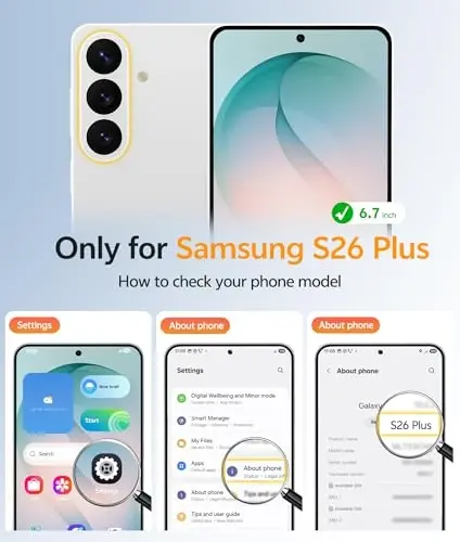 FNTCASE for Samsung Galaxy S26 Plus Case, Fit for Magsafe, Screen Protector | Full Camera Protection, Translucent Matte, 14FT Military Grade Drop Proof, Shockproof Protective Phone Cover, Sagebrush Green - FNTCASE (1)