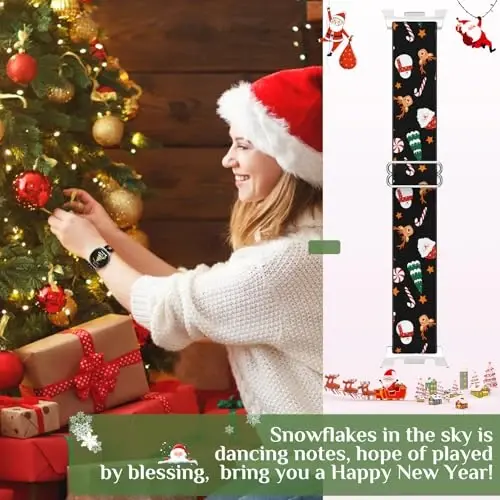 LETOID for Samsung Galaxy Watch Bands for Women, Bling Stretchy Nylon Strap Designed for Samsung Galaxy Watch 8/7/6/5/4/FE, Active 2 – Soft, Breathable, Adjustable, Glitter Elastic Wristband - 4