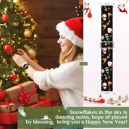 LETOID for Samsung Galaxy Watch Bands for Women, Bling Stretchy Nylon Strap Designed for Samsung Galaxy Watch 8/7/6/5/4/FE, Active 2 – Soft, Breathable, Adjustable, Glitter Elastic Wristband - 4