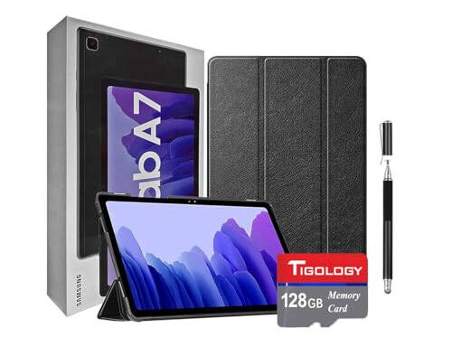 SAMSUNG Galaxy Tab A7 10.4'' (2000x1200) Wi-Fi, Qualcomm Snapdragon 662, Bluetooth, 3GB RAM, 64GB Depolama, Gri + Aksesuarlar - 1