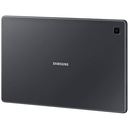 Samsung Galaxy Tab A7 10.4 (2020, WiFi + Hücresel) 32GB 4G LTE Tablet & Telefon (Arama Yapabilir) GSM Kilitsiz, Uluslararası Model, ABD Şarj Adaptörü Dahil - SM-T505 (WiFi + Hücresel, Koyu Gri) - 3