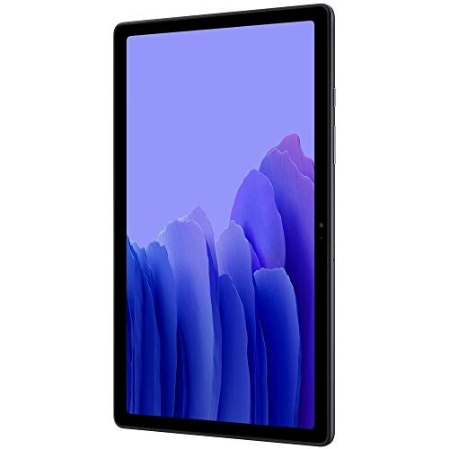 Samsung Galaxy Tab A7 10.4 (2020, WiFi + Hücresel) 32GB 4G LTE Tablet & Telefon (Arama Yapabilir) GSM Kilitsiz, Uluslararası Model, ABD Şarj Adaptörü Dahil - SM-T505 (WiFi + Hücresel, Koyu Gri) - 4